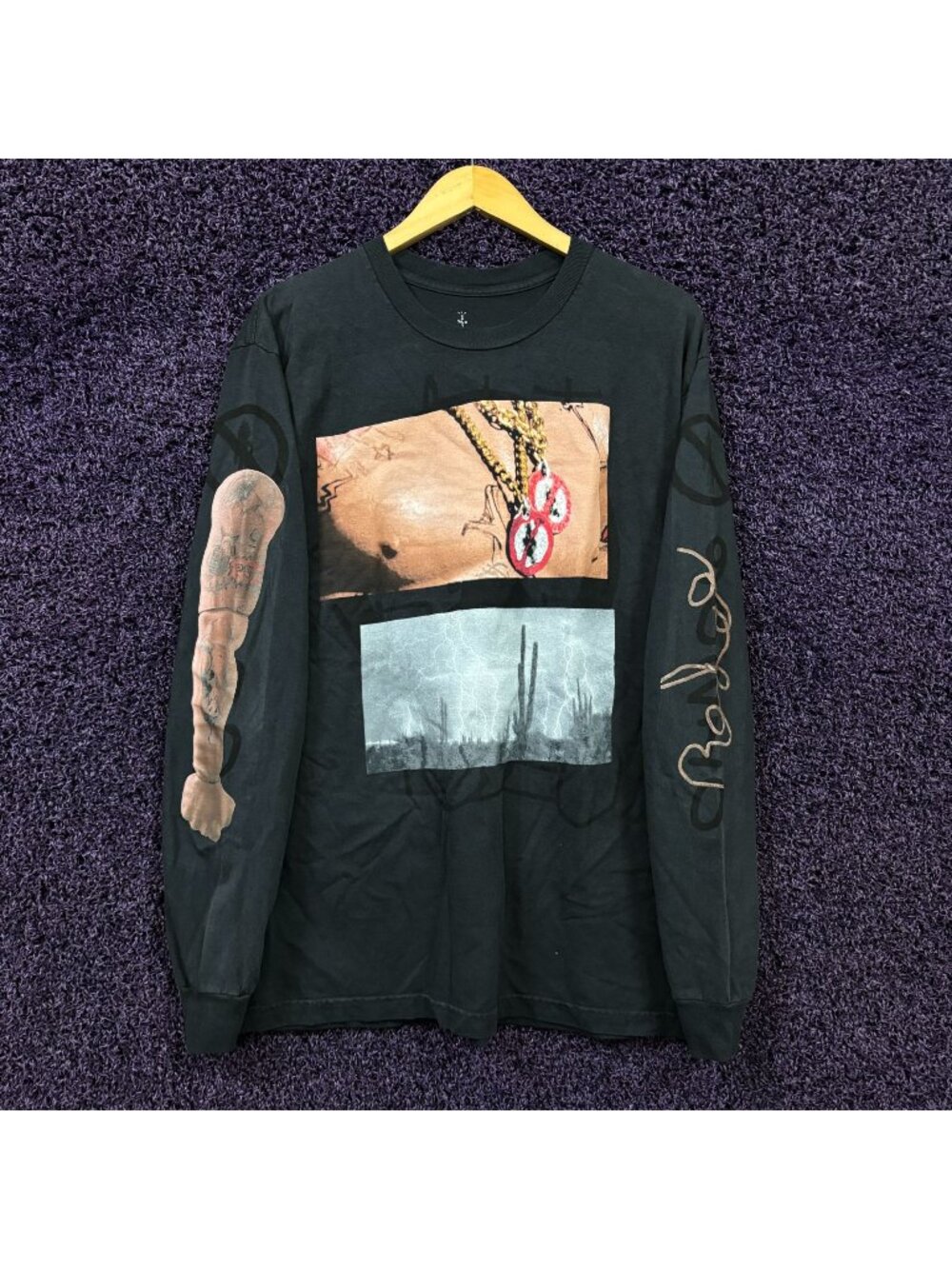 Travis Scott Rodeo 10 Years Desert L/S Shirt Size Large